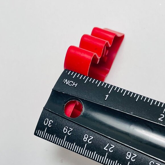 Vintage L.T.T.C. 1978 Red Plastic Christmas Tree Cookie Cutter - Picture 8 of 8